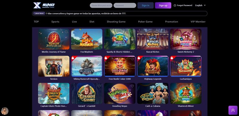 XSino Casino en México: funciones clave y ventajas actuales